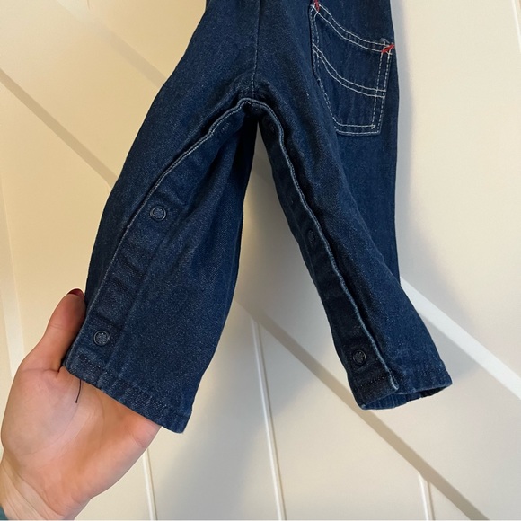 Baby Boy Denim Overalls - Picture 4 of 6